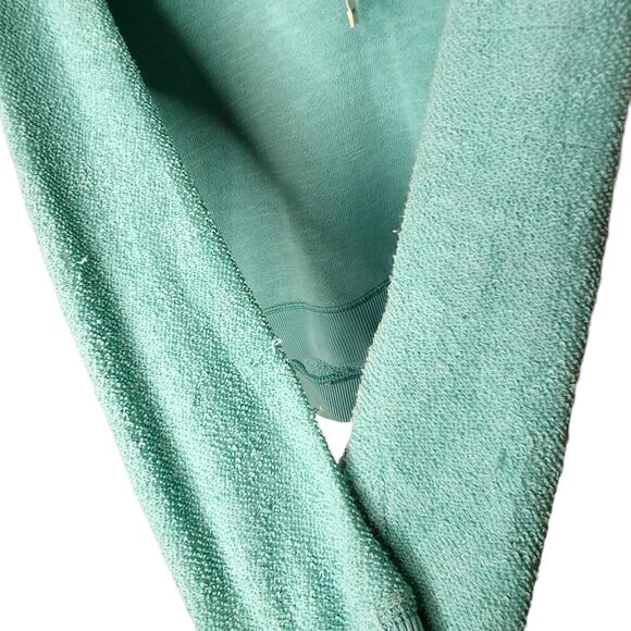 American Eagle Sweater Womens Large Blue Turquoise Sea Foam Green Cowl Neck - Picture 6 of 7